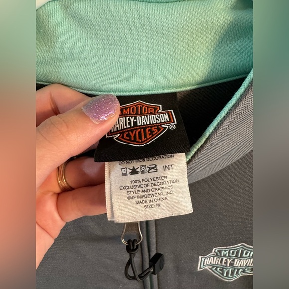Harley-Davidson Gray and Mint Jacket - Picture 3 of 4